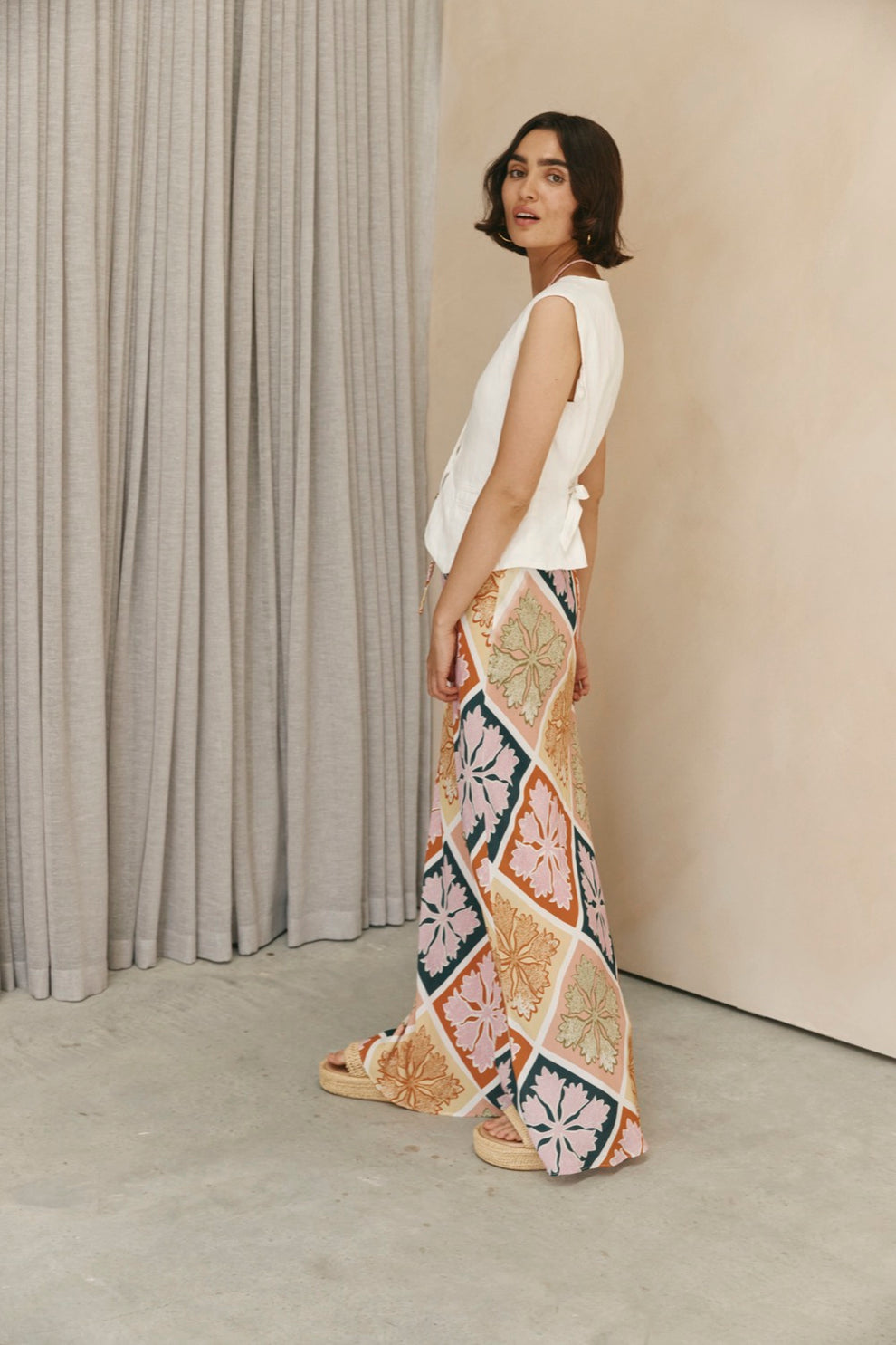 Del Core Bias Cut Maxi Skirt Sunnei