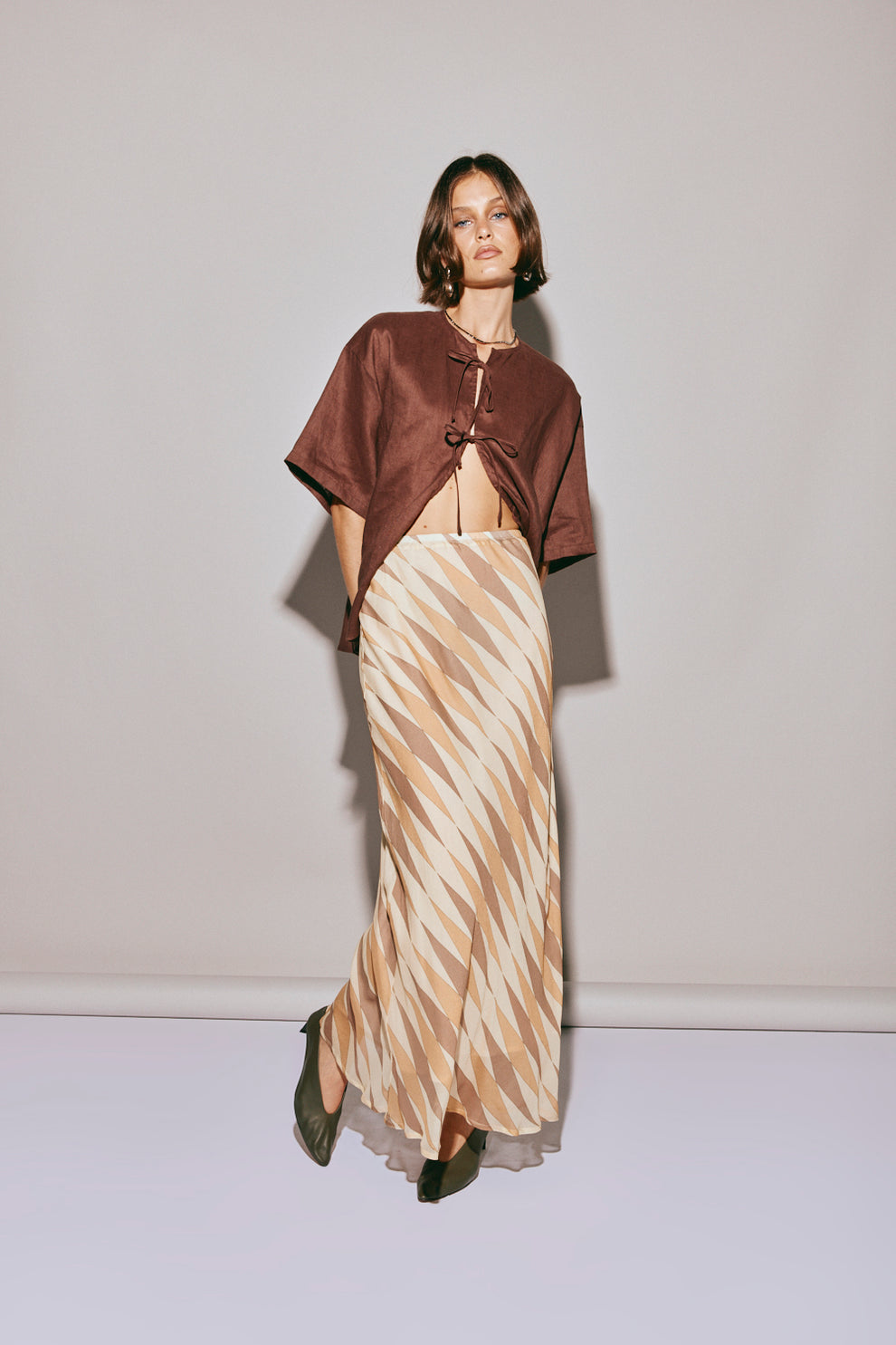 Aire Maxi Skirt Sand