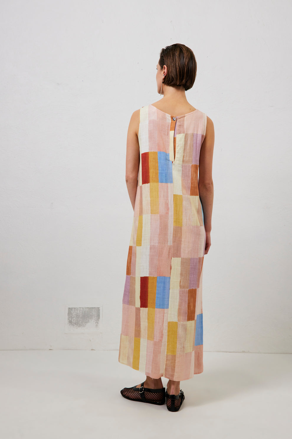 Cate Smock Maxi Dress Patchwork