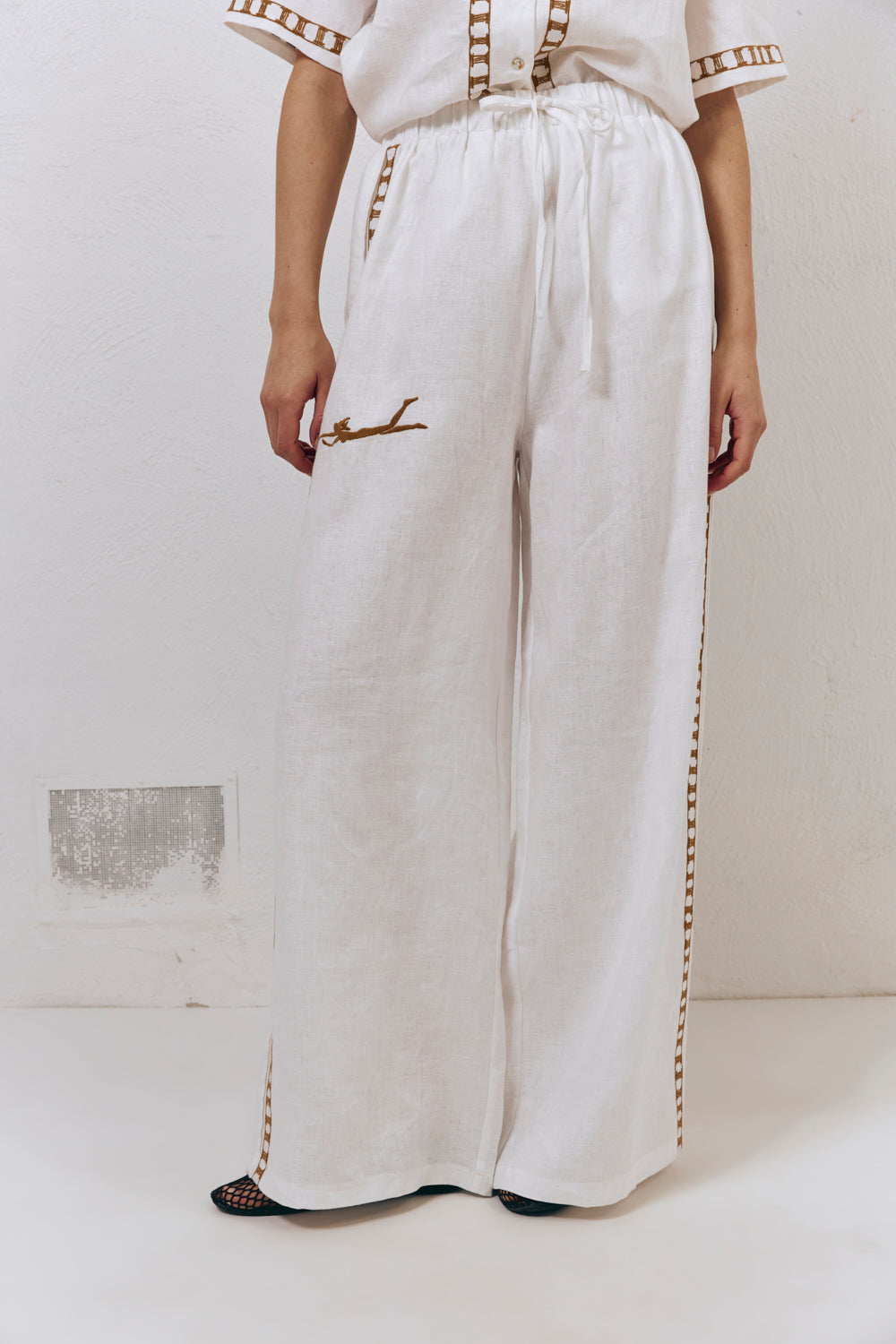 Maya Linen Pants Skyros