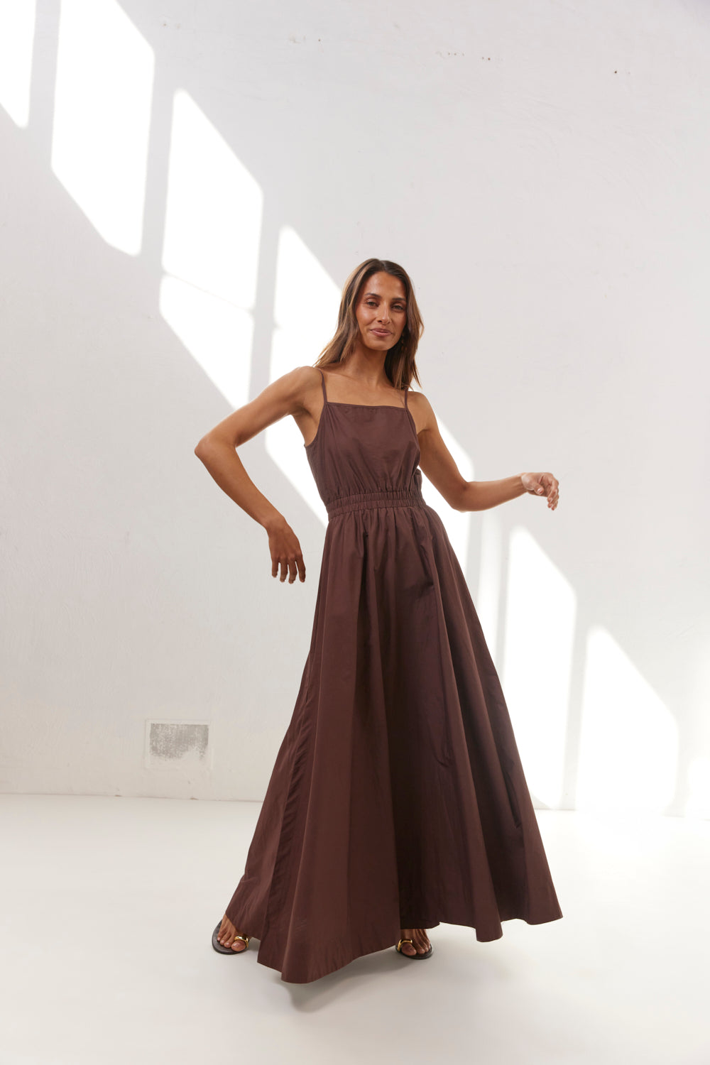 Lou Maxi Dress Chocolate