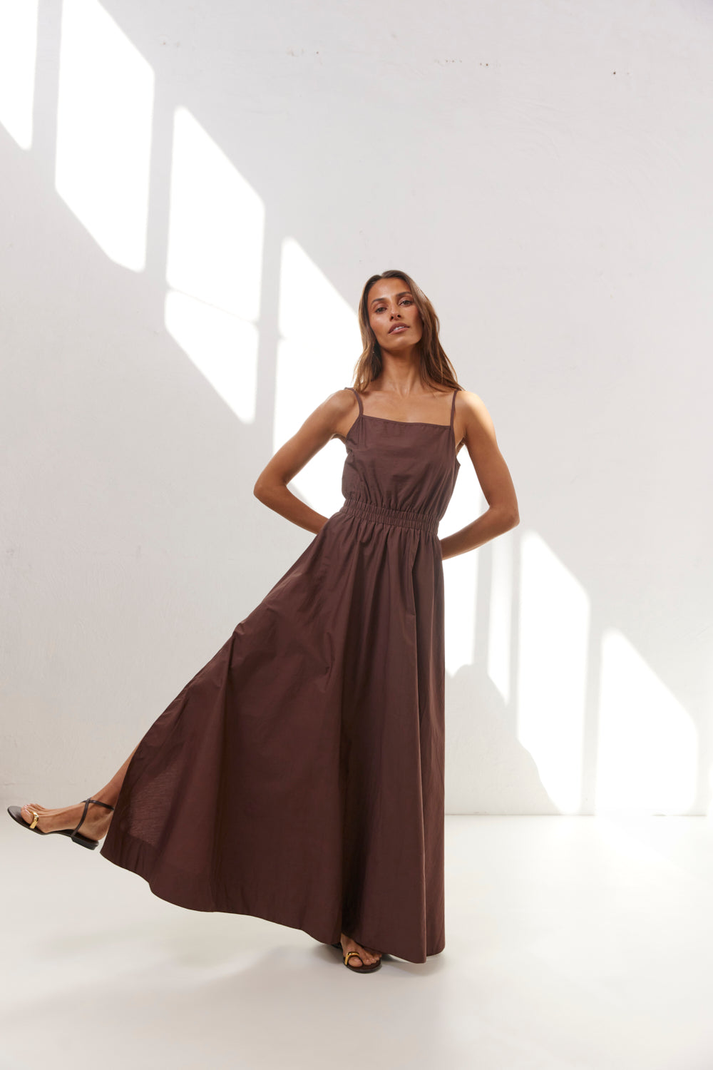 Lou Maxi Dress Chocolate