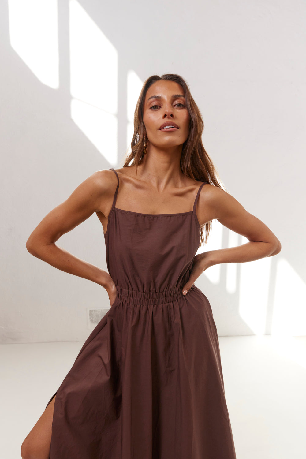 Lou Maxi Dress Chocolate