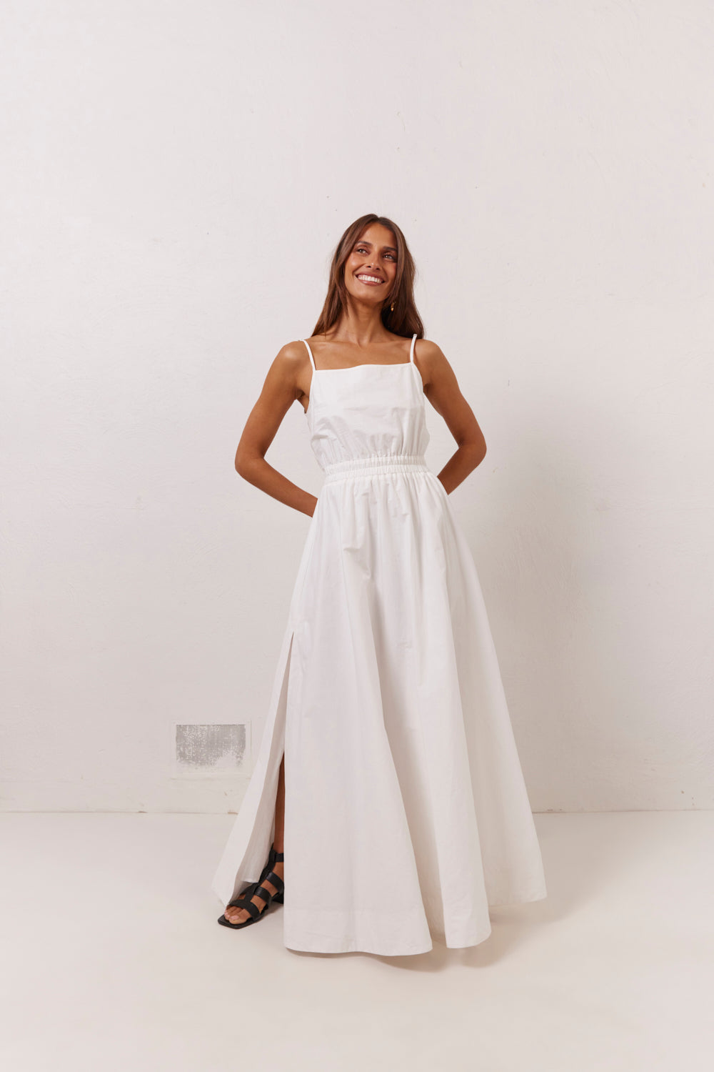 Lou Maxi Dress White