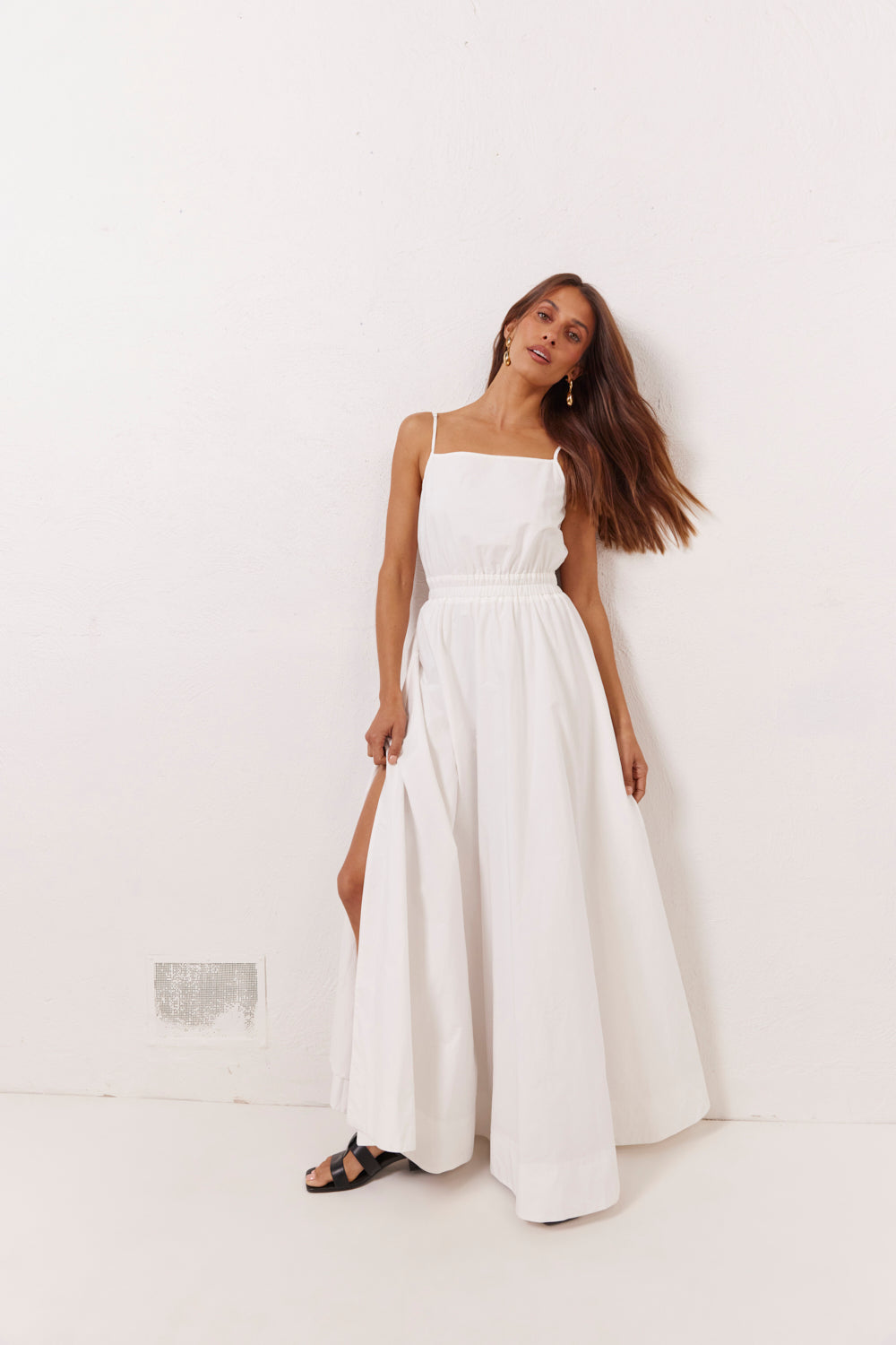 Lou Maxi Dress White