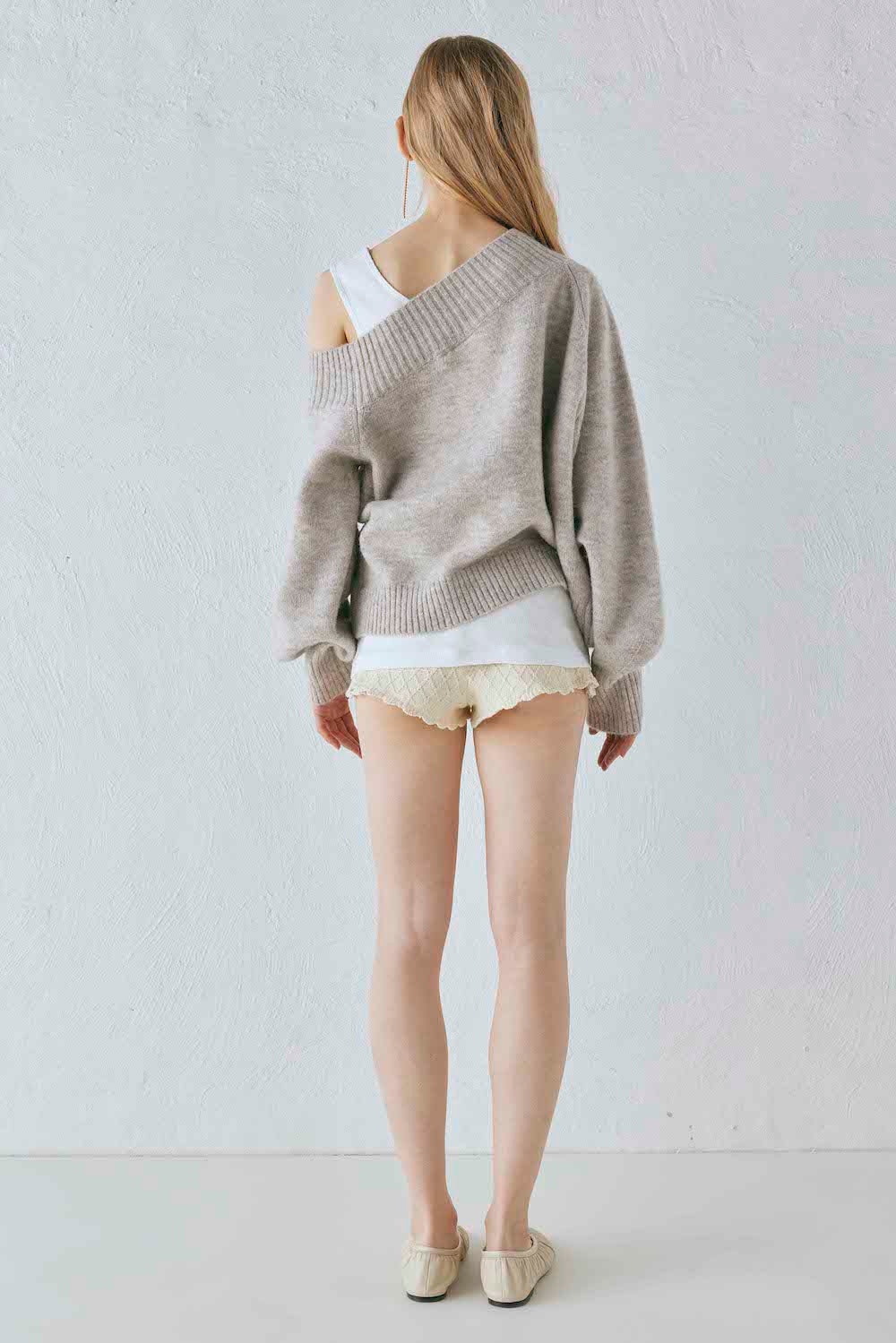 Alma Knit Jumper Grey Marle