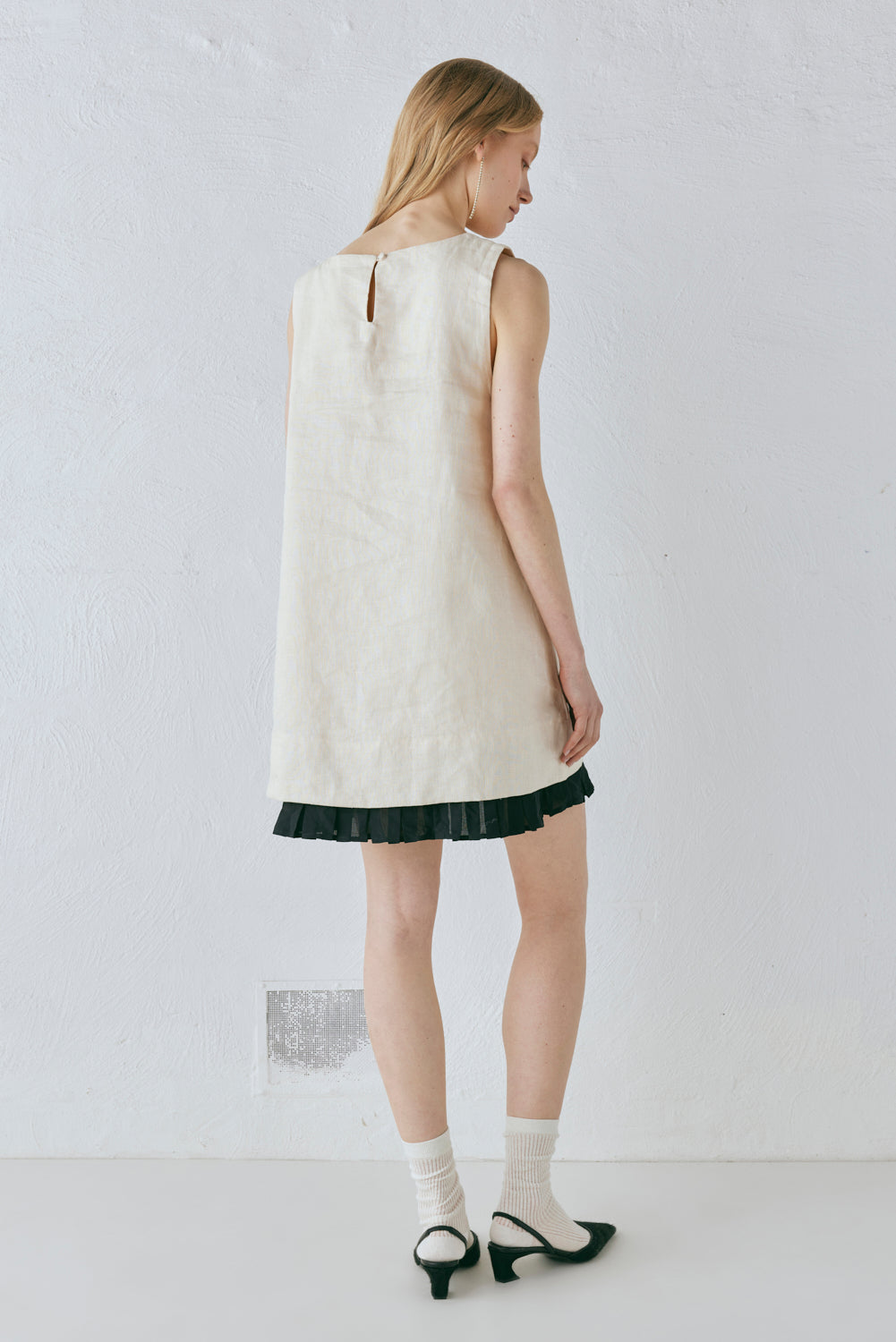 Musa Linen Mini Dress Cream