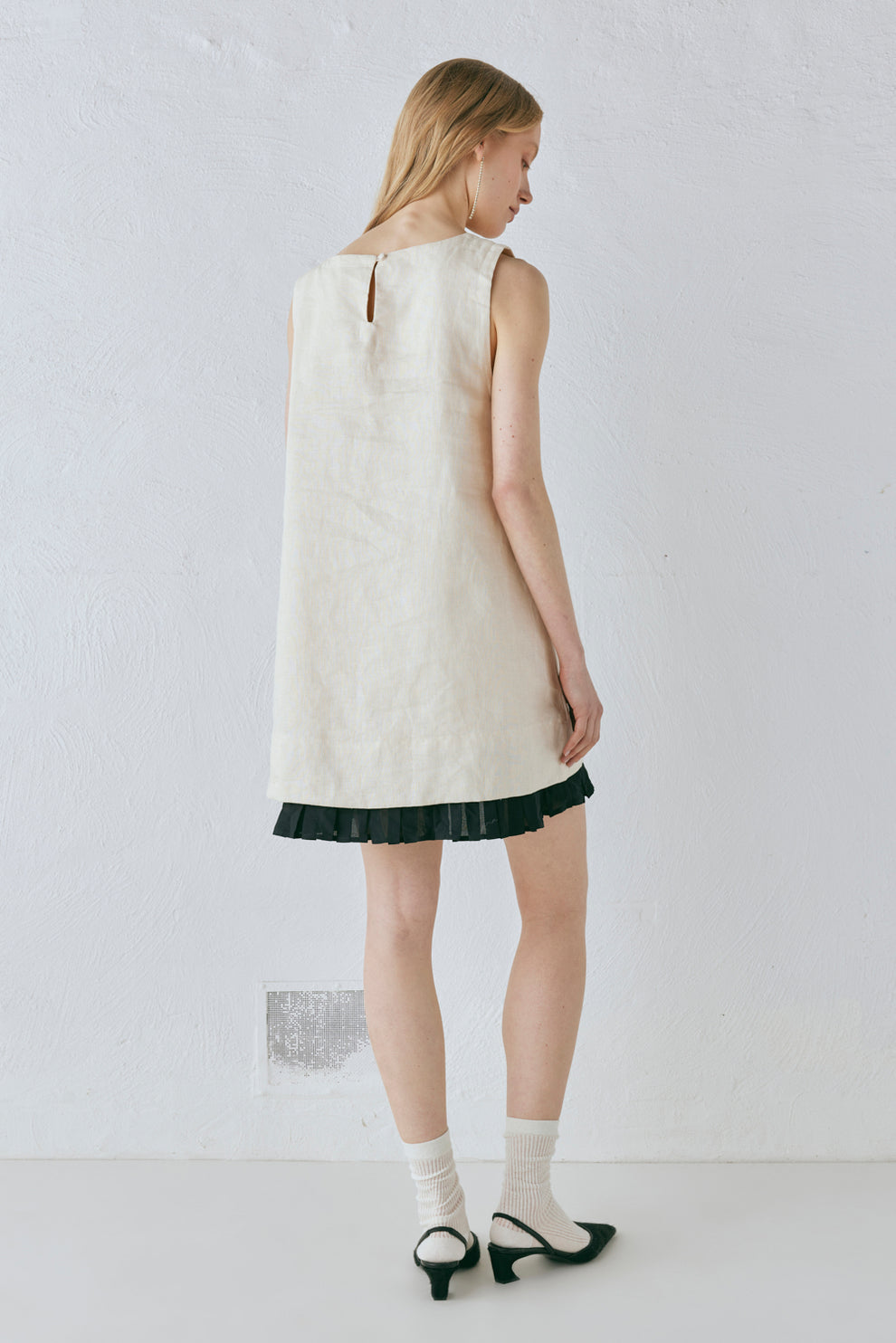 Musa Linen Mini Dress Cream