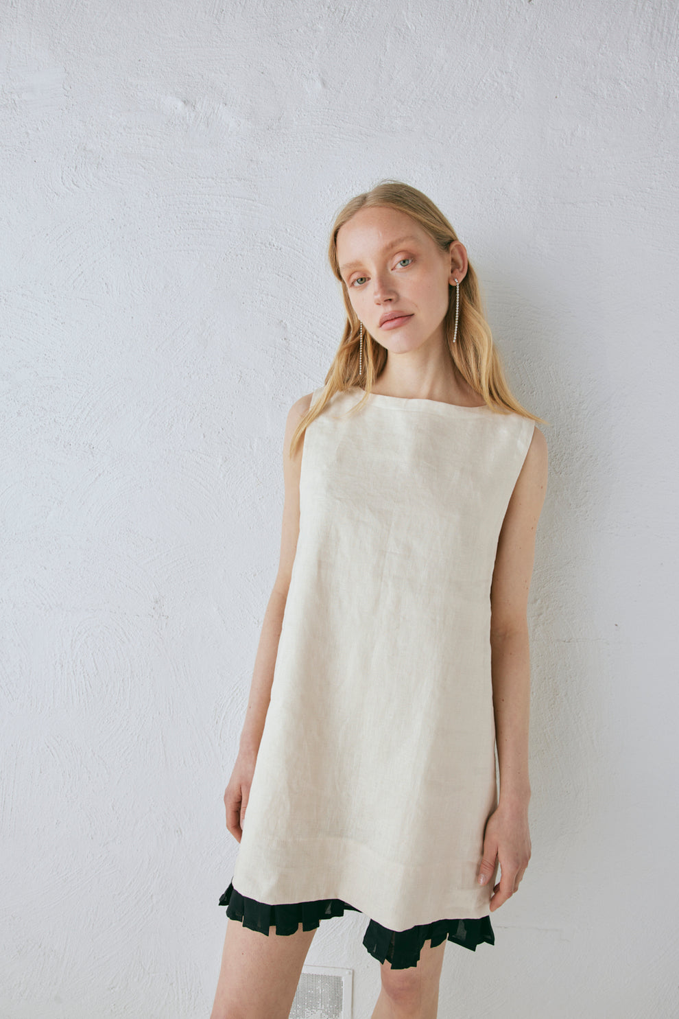 Musa Linen Mini Dress Cream