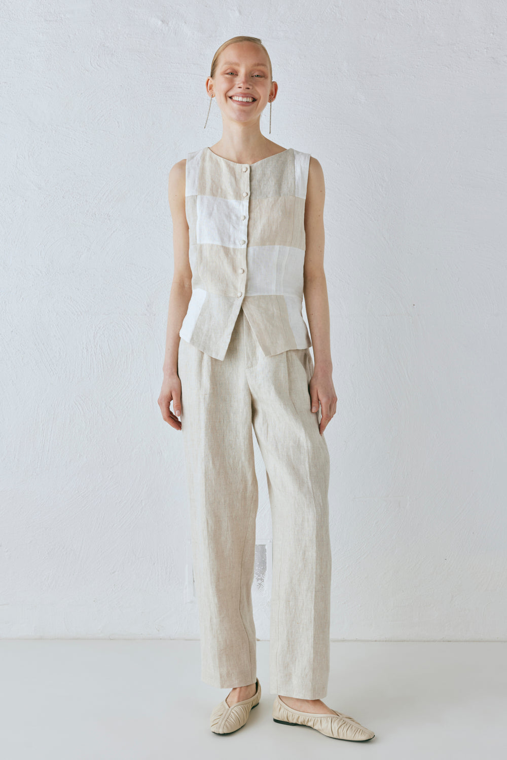 Rare Linen Vest Natural