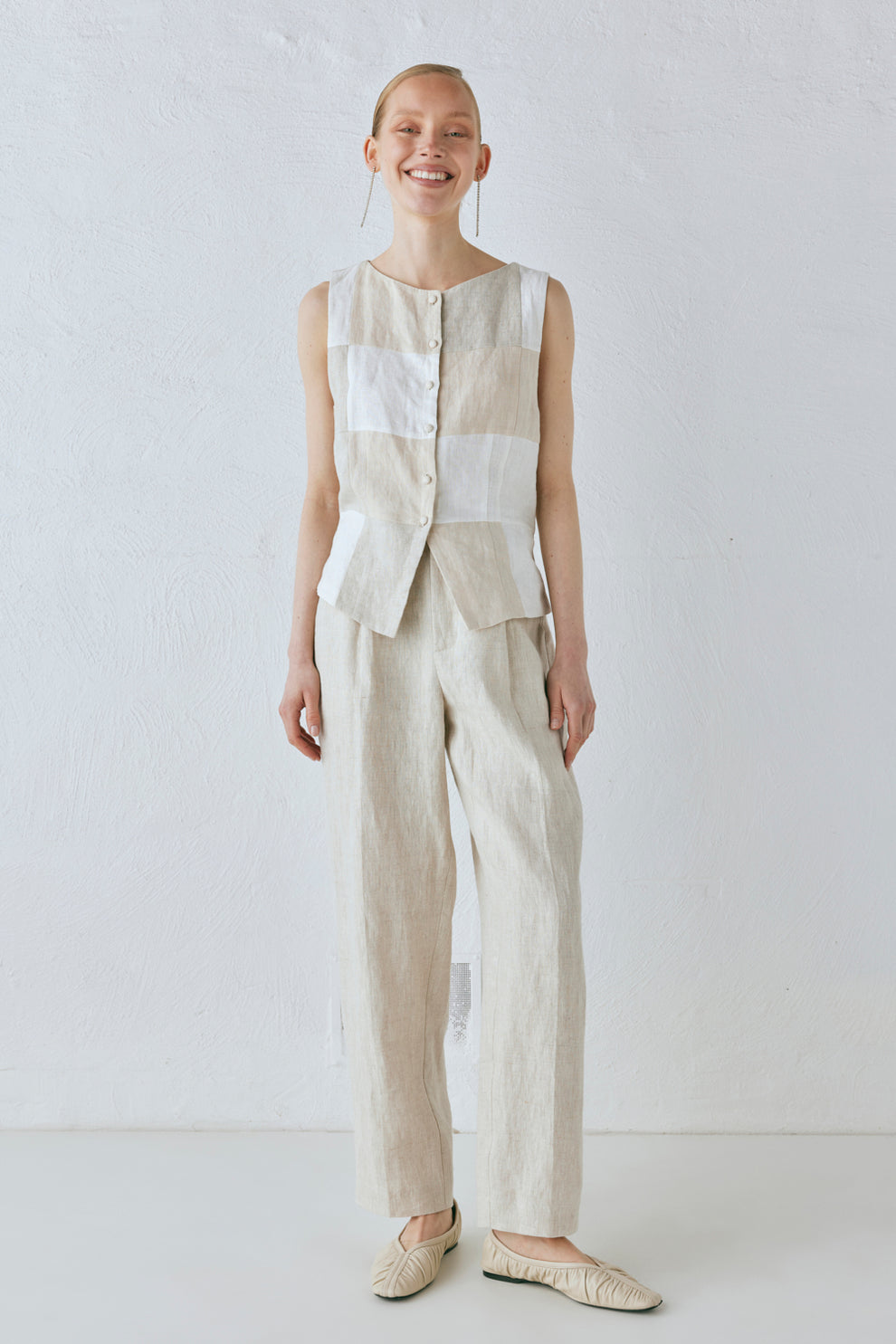 Rare Linen Vest Natural