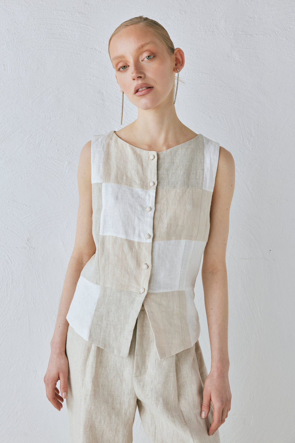 Rare Linen Vest Natural