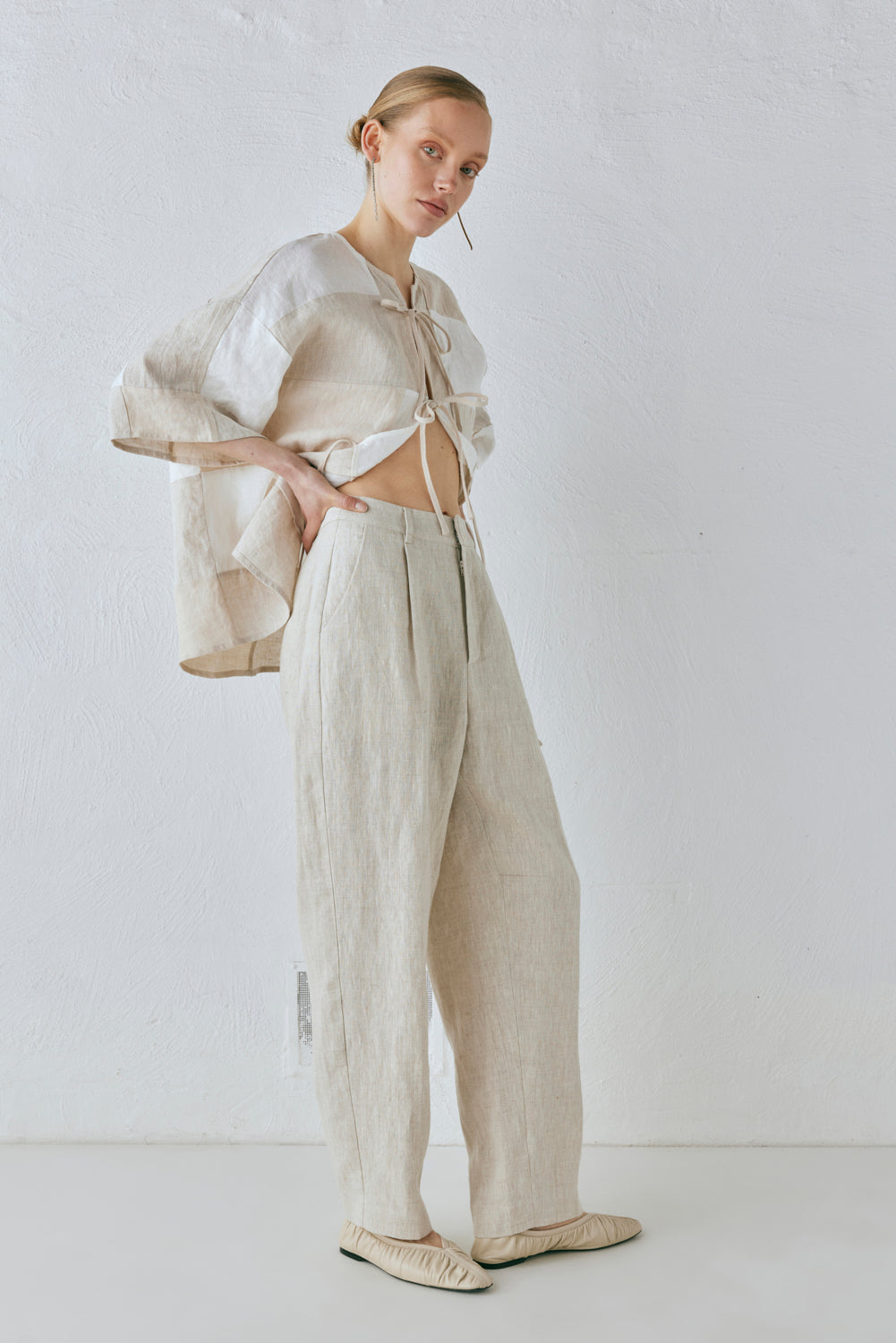 Goldie Linen Pants Oatmeal