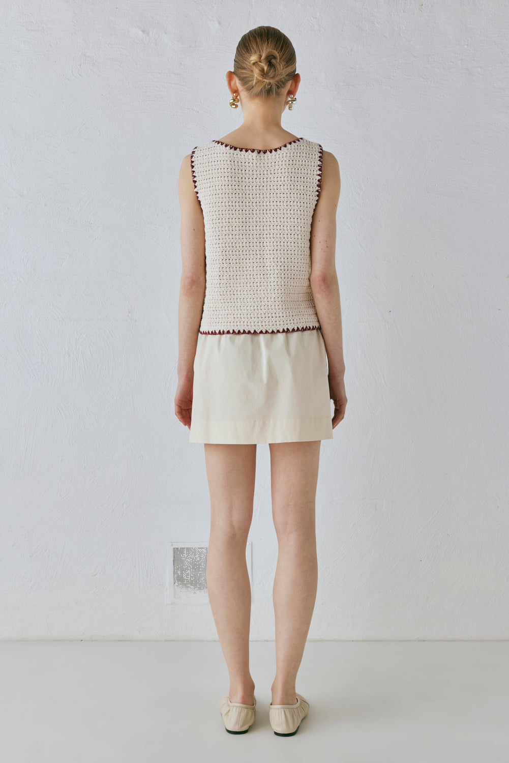 Stella Knit Vest Cream