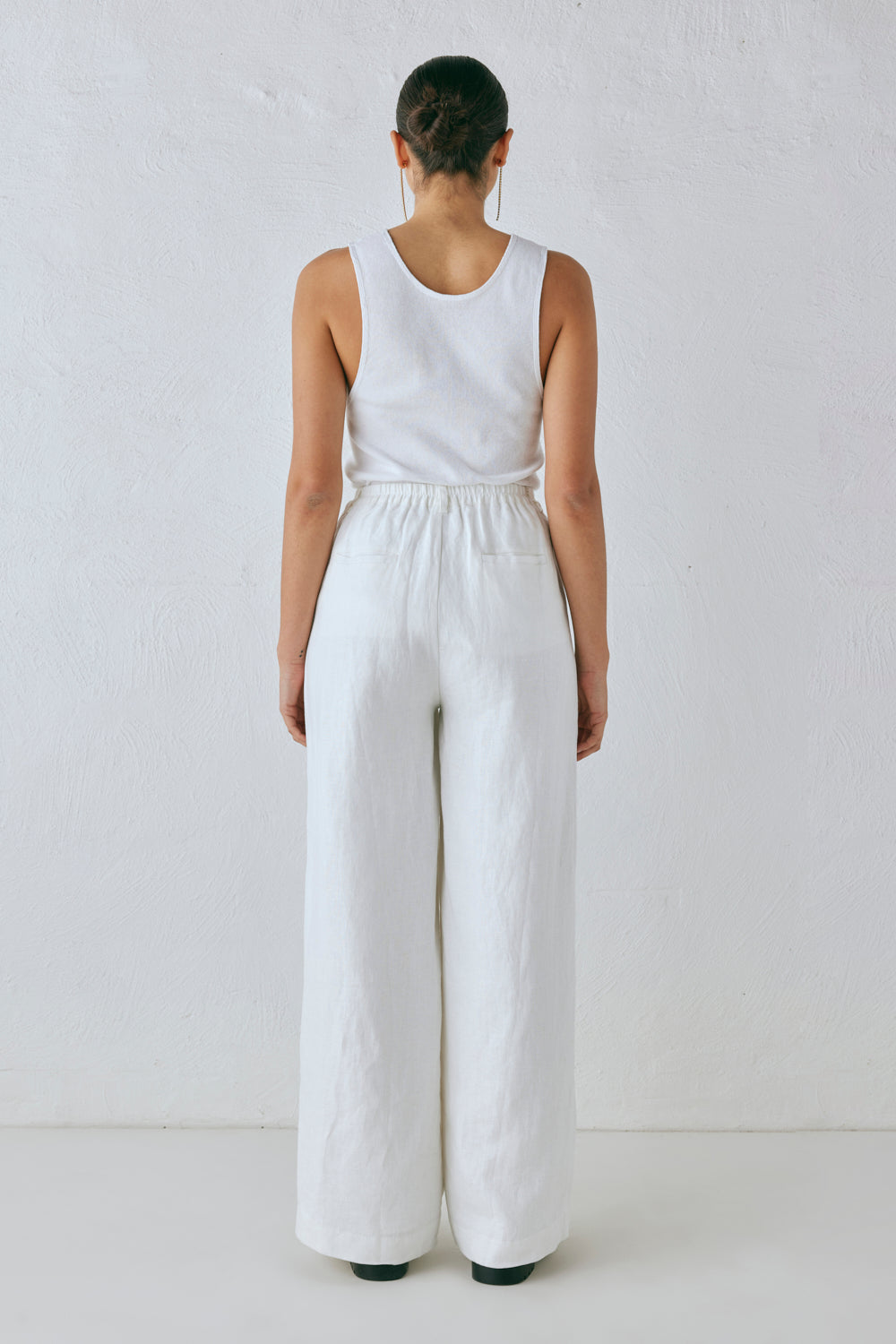 Nahna Linen Pants White