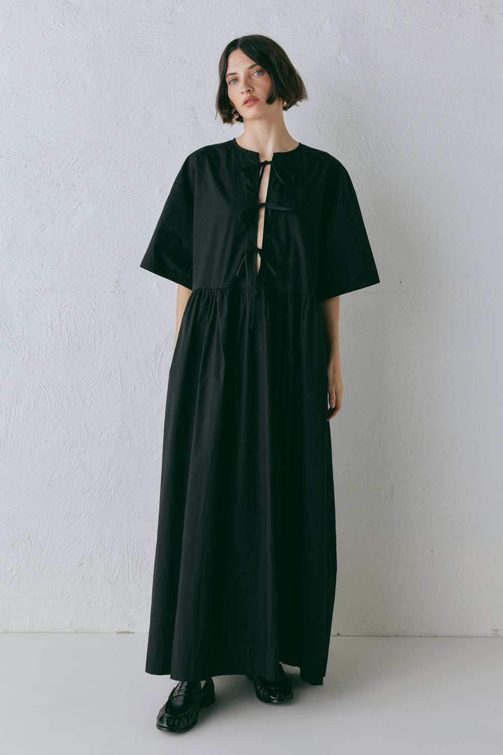 Naomi Smock Maxi Dress Black