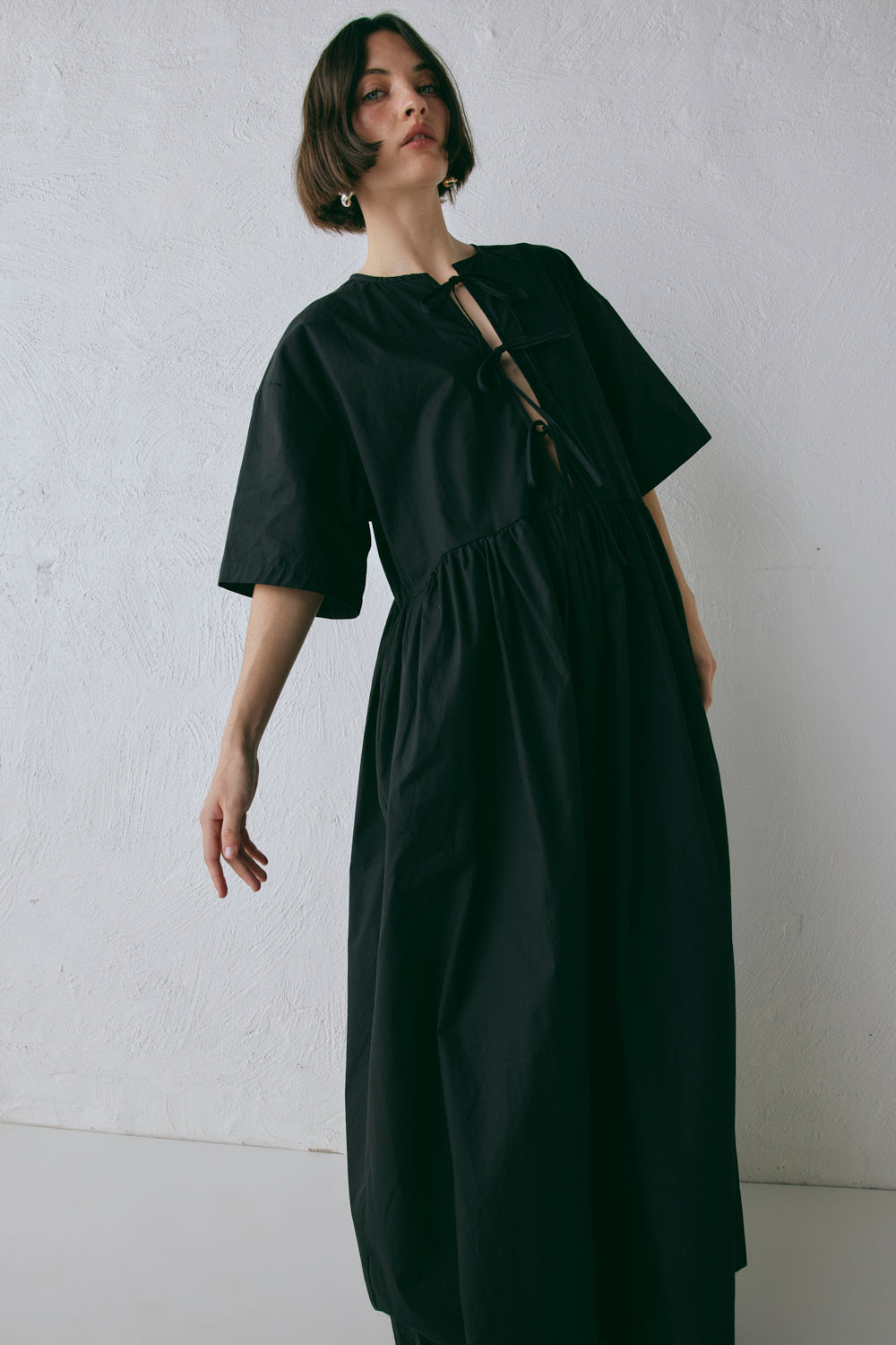 Naomi Smock Maxi Dress Black