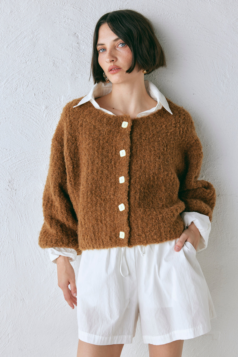 Elsie Knit Cardigan Copper