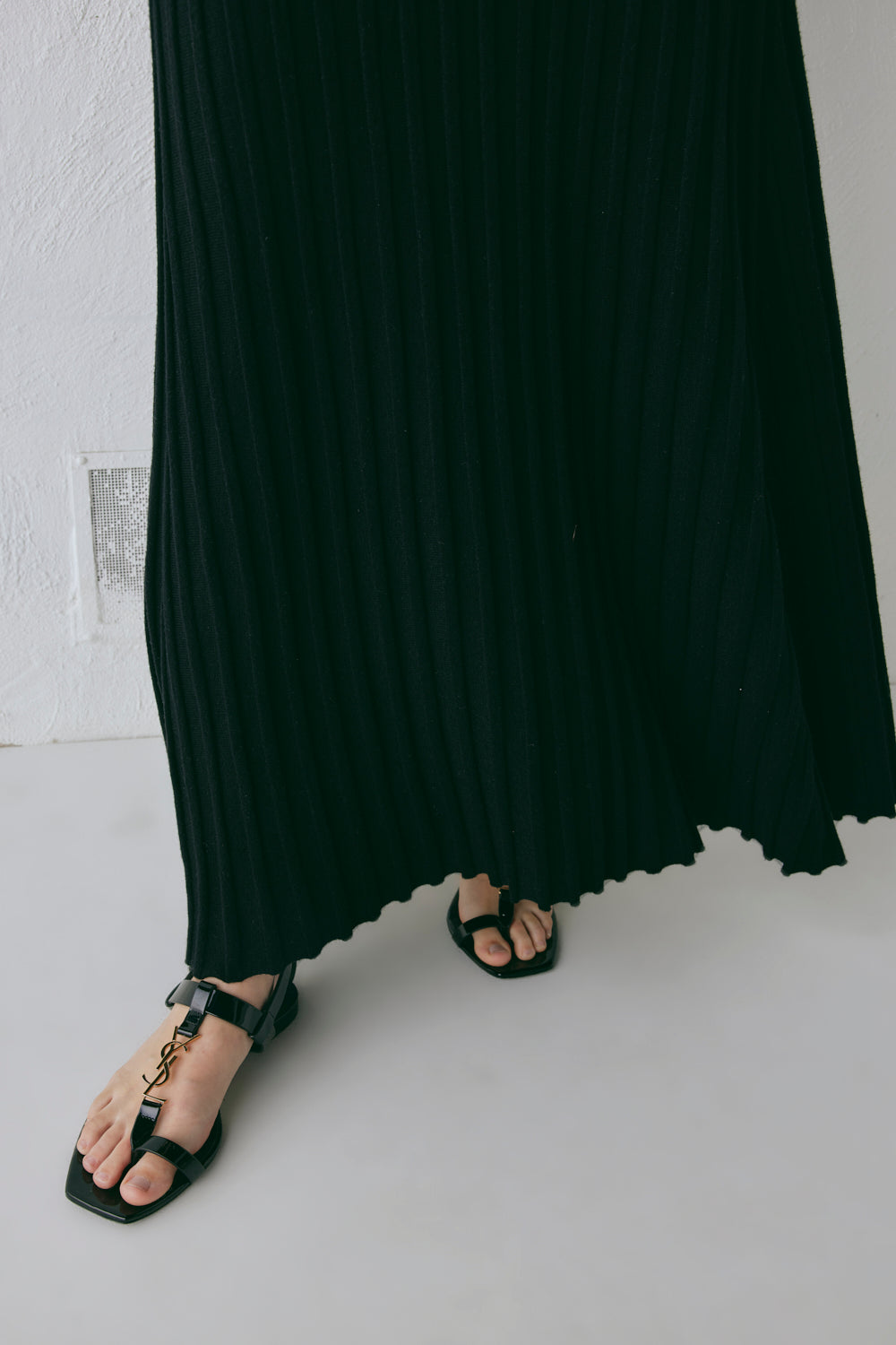 Malou Knit Maxi Skirt Black