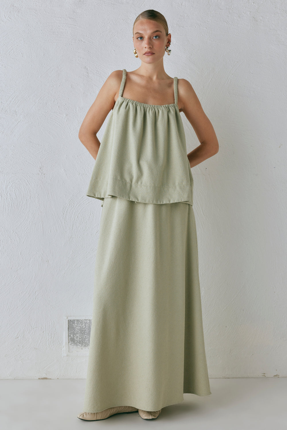 Etta Maxi Skirt Sage