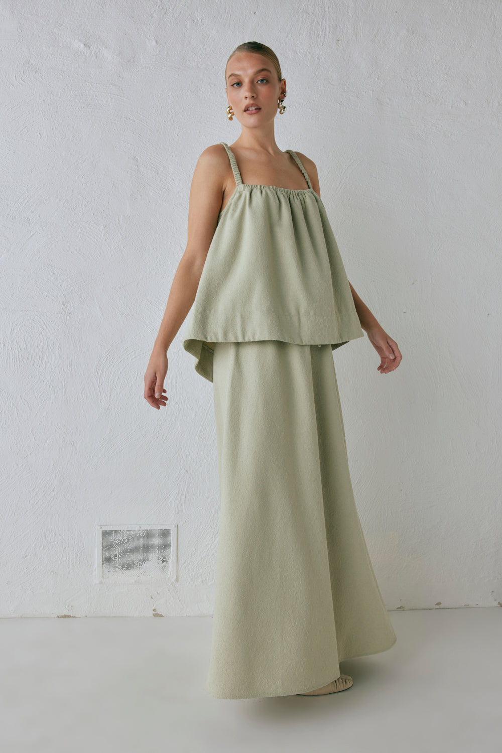 Etta Maxi Skirt Sage