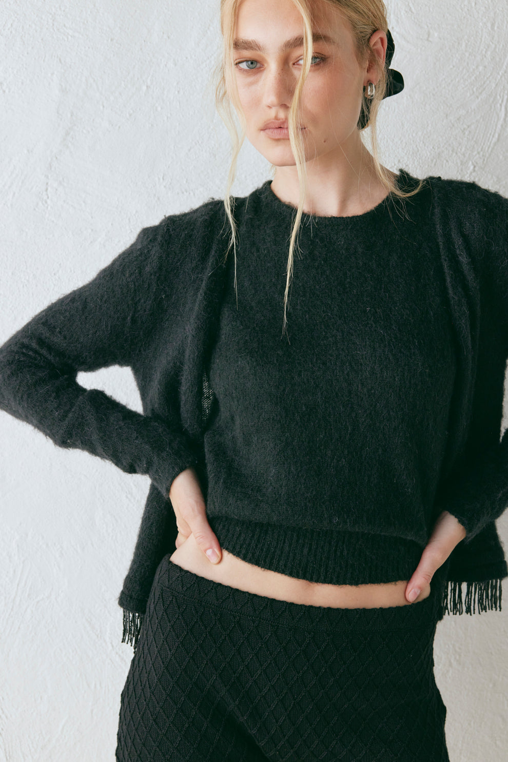 Edie Knit Top Black