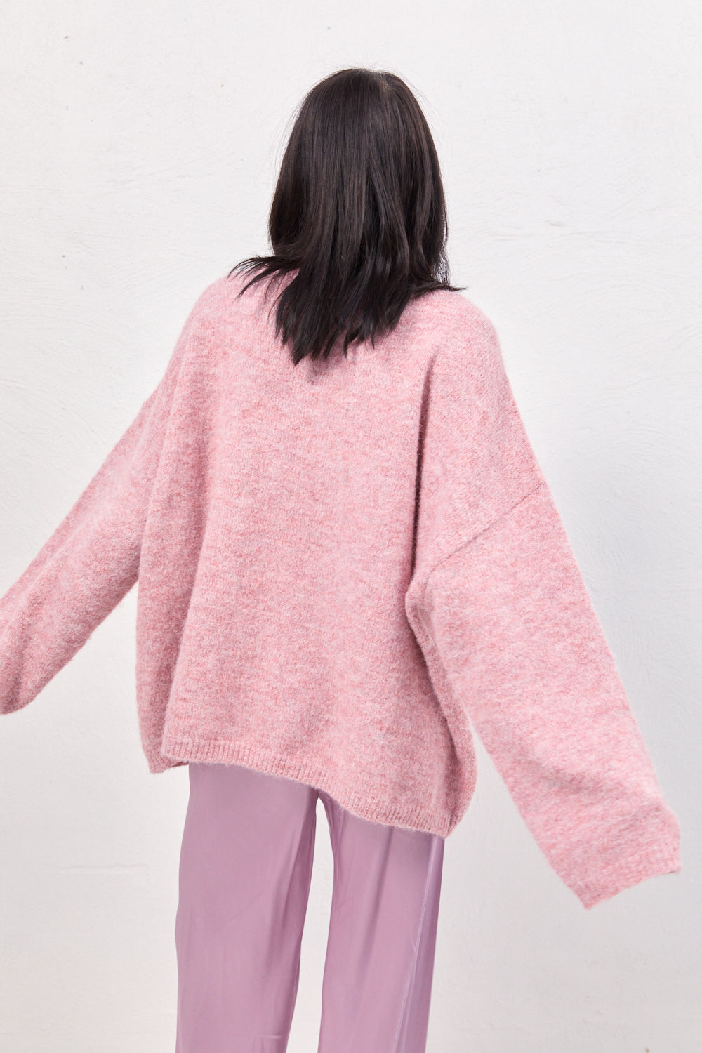 Juni Knit Jumper Pink Marle