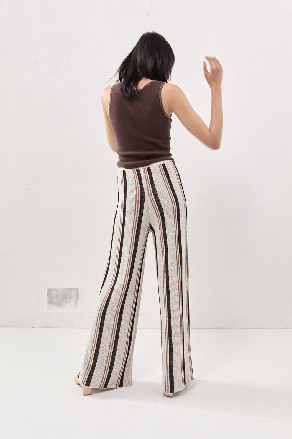 Enzo Knit Pants Stripe