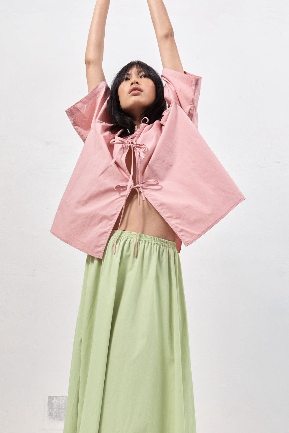 Naomi Smock Top Rose