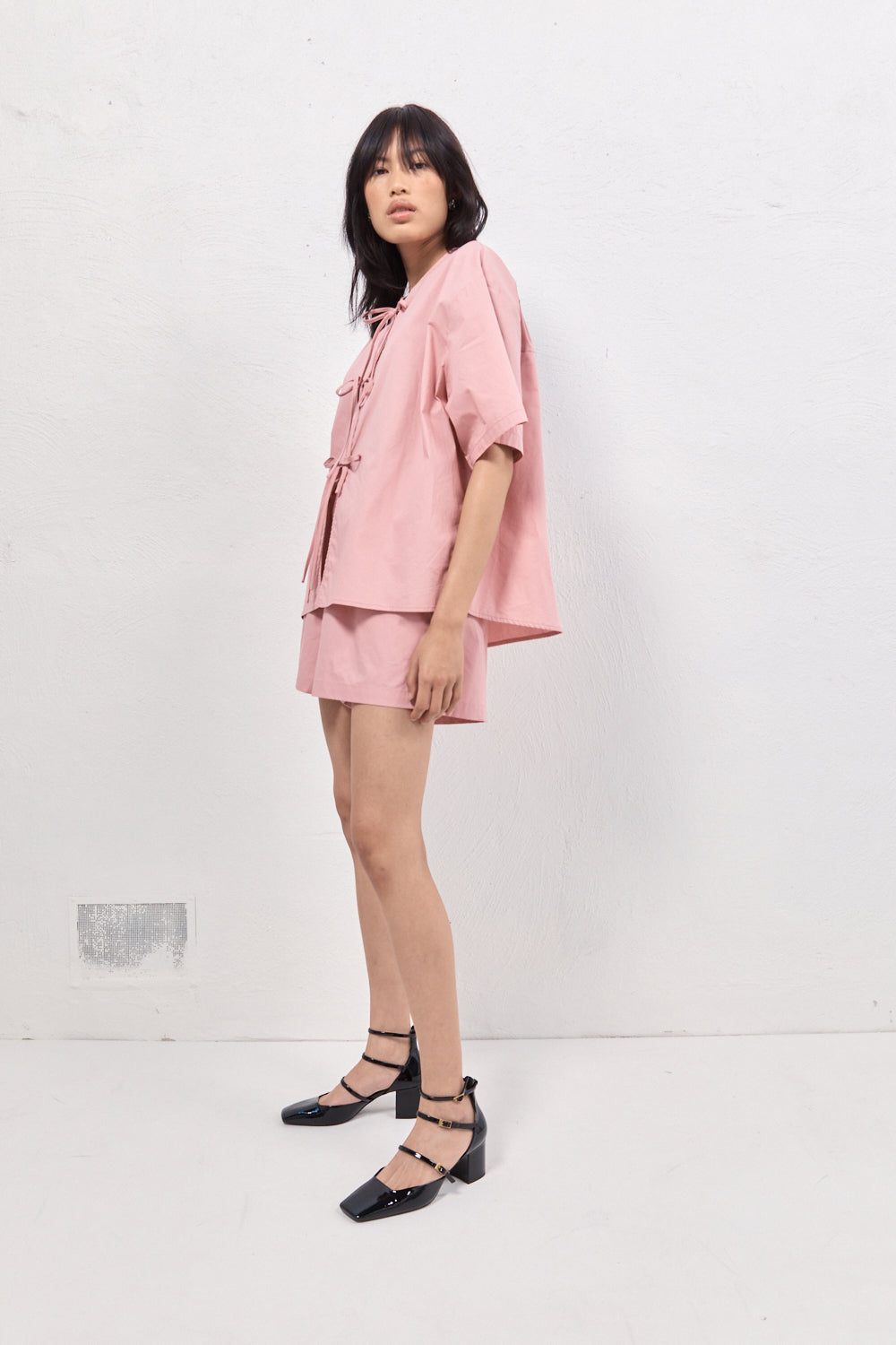 Naomi Smock Top Rose