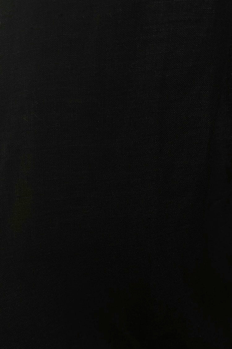 Paradiso Linen Midi Dress Black – VRG GRL