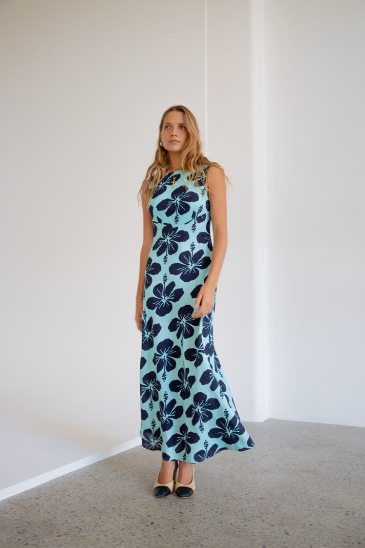 Collective Dress - Art of Bloom Bias Cut Maxi Dress - Tropicana