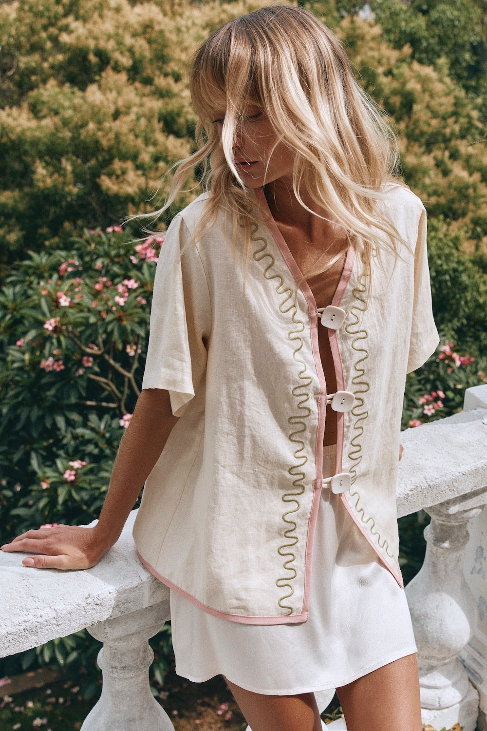 Cultivate Linen Shirt Swirl