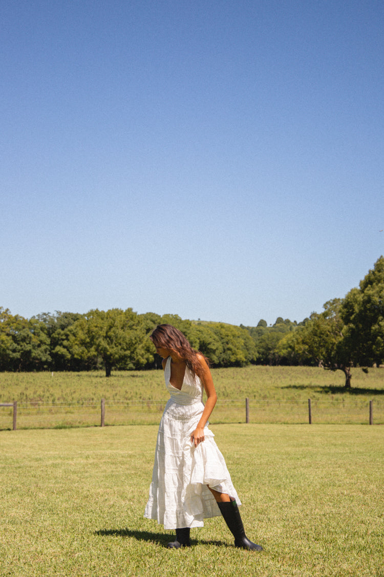 Dreamscape Midi Dress White